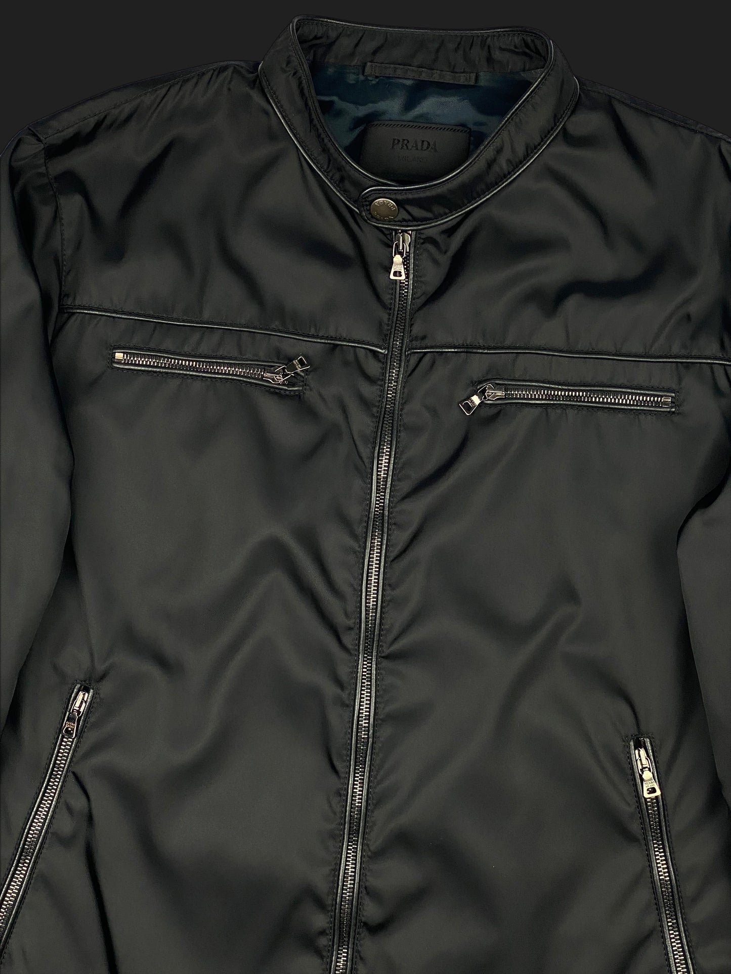 PRADA MILANO F/W 2009 NYLON RACING JACKET. (54 / L)