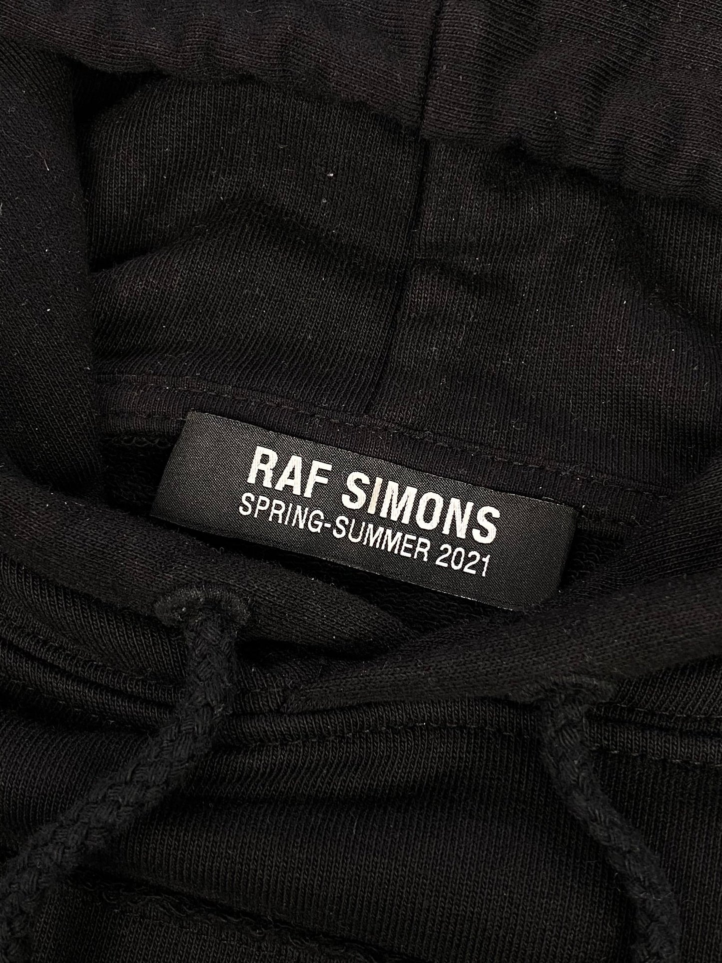 RAF SIMONS S/S 2021 'RITES OF JOY' OVERSIZED HOODIE. (XL) - SEVENUES.