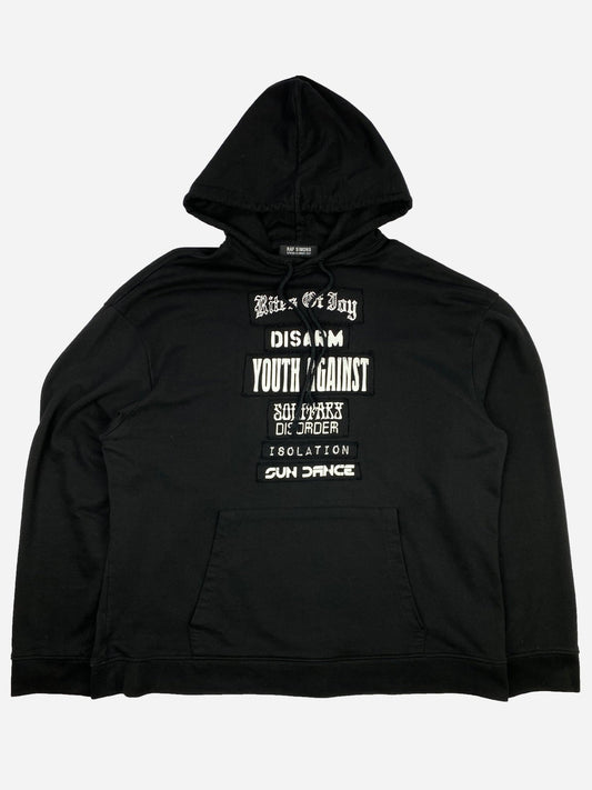 RAF SIMONS S/S 2021 'RITES OF JOY' OVERSIZED HOODIE. (XL) - SEVENUES.