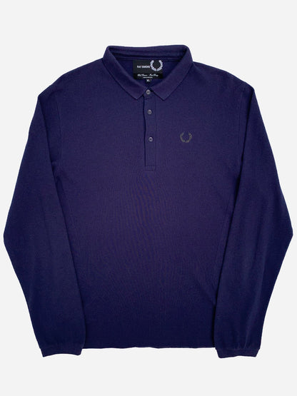 RAF SIMONS X FRED PERRY PIQUÉ POLO SHIRT. (XL) - SEVENUES.