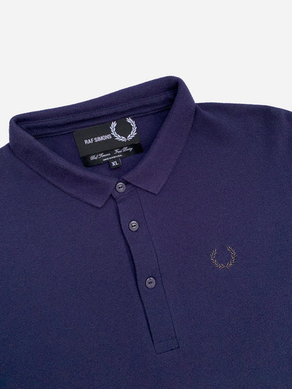 RAF SIMONS X FRED PERRY PIQUÉ POLO SHIRT. (XL) - SEVENUES.