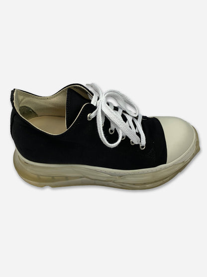 RICK OWENS DRKSHDW ABSTRACT RAMONES LOW WITH CLEAR SOLE. (40) - SEVENUES.