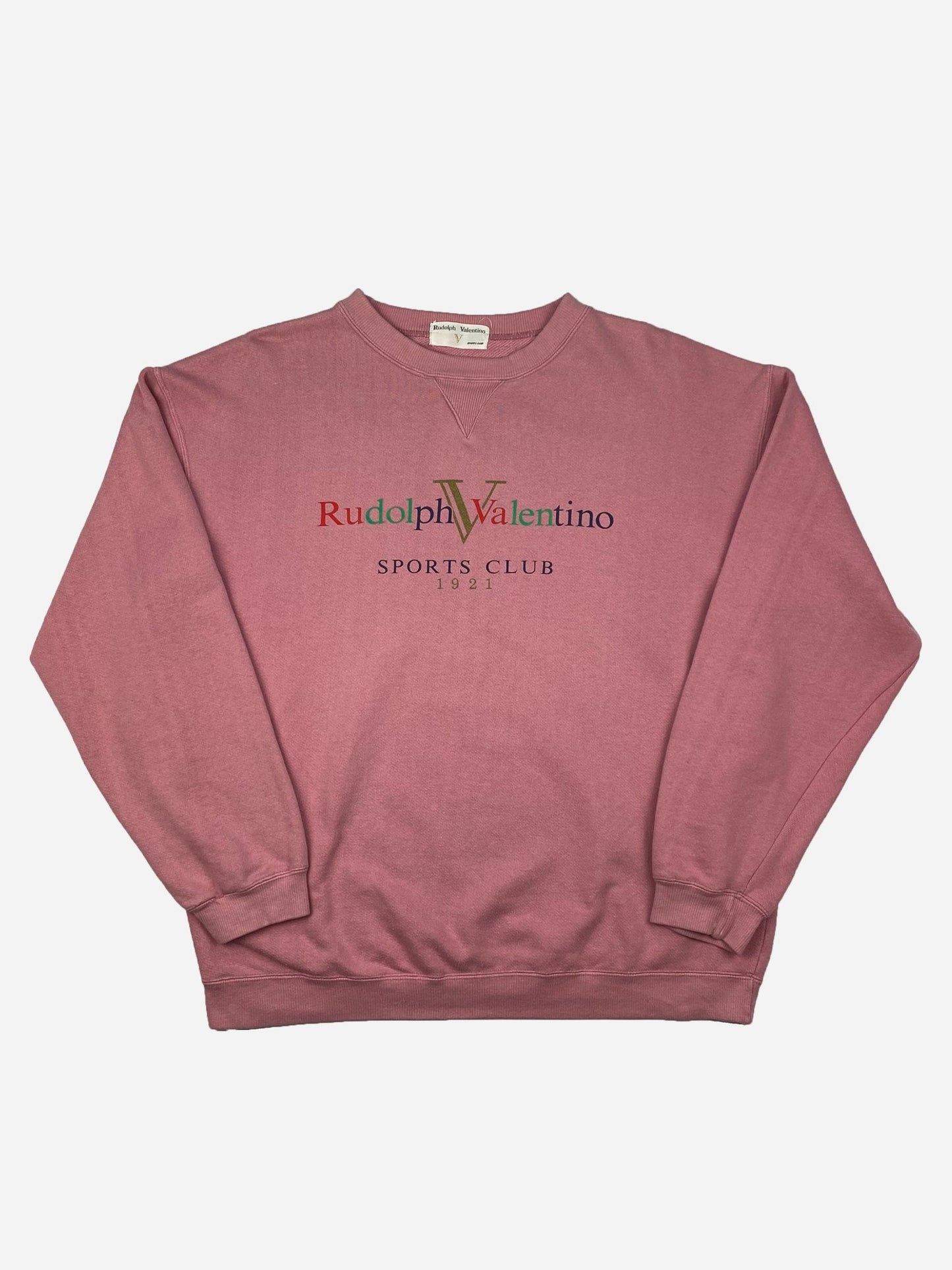 RUDOLPH VALENTINO 'SPORTS CLUB' CREWNECK SWEATSHIRT. (L) - SEVENUES.