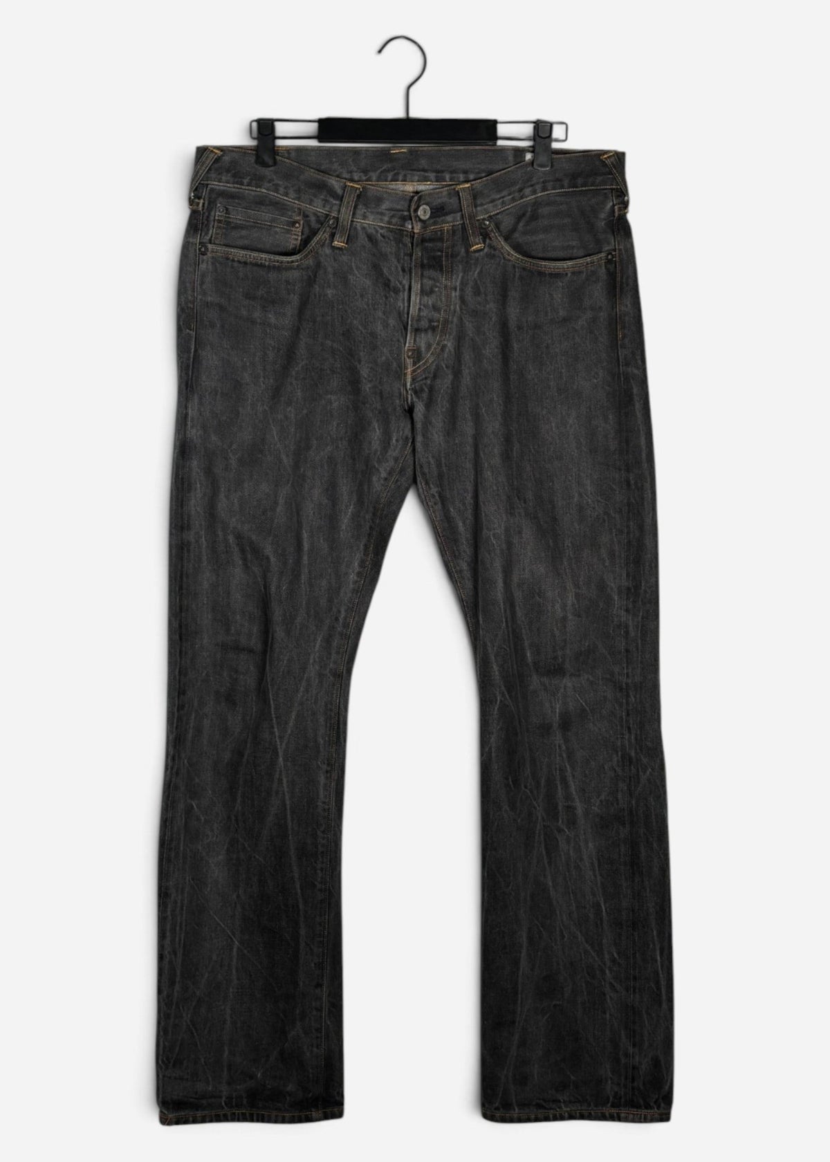 SEAGULL PAINTED SELVEDGE DENIM. (36X34) - SEVENUES.