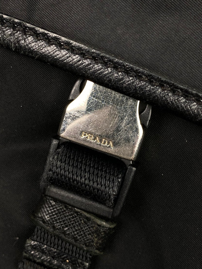 PRADA MILANO REVERSIBLE NYLON SIDEBAG.