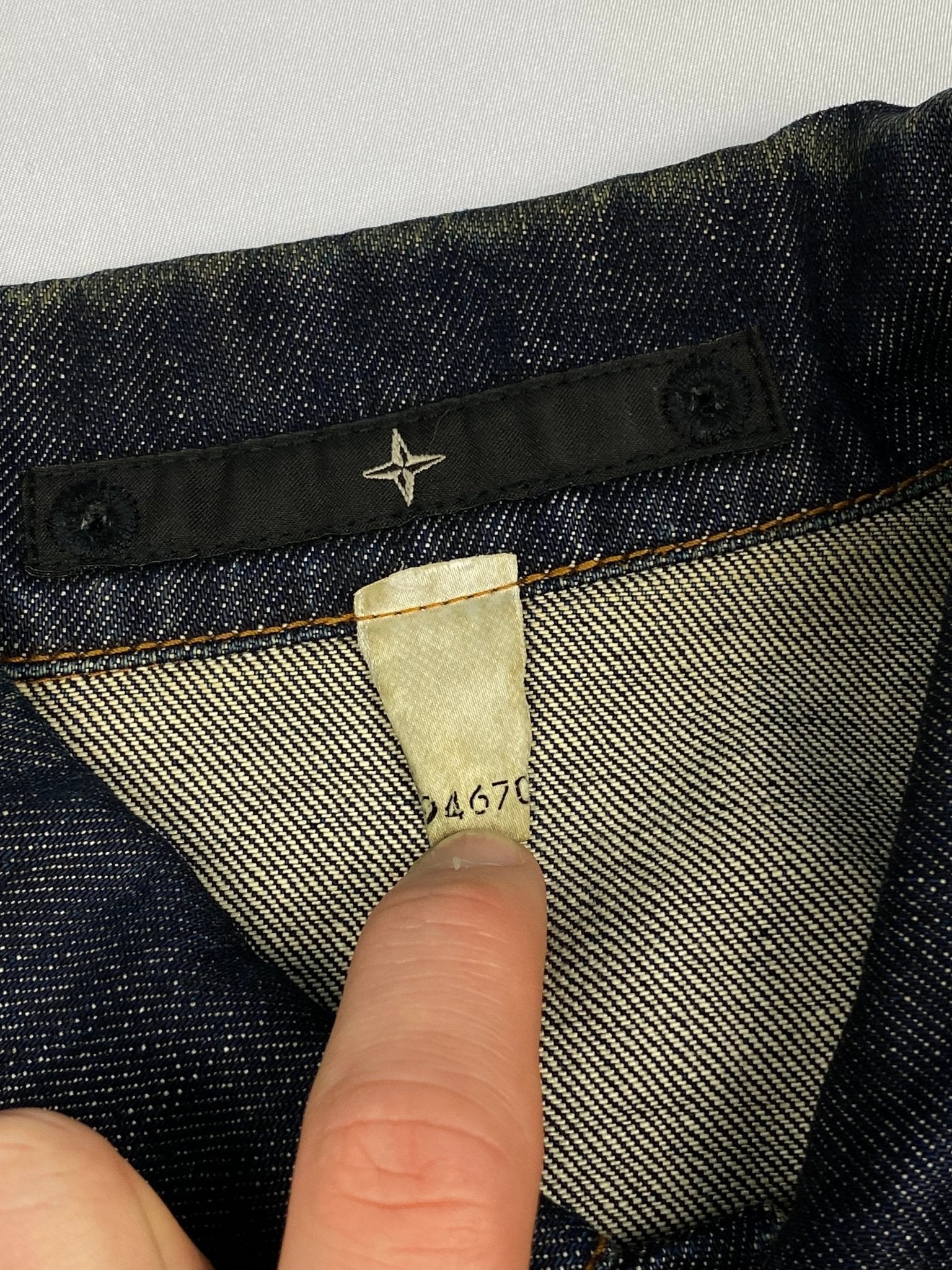 STONE ISLAND 'DENIMS' 2000's DENIM JACKET. (M) - SEVENUES.