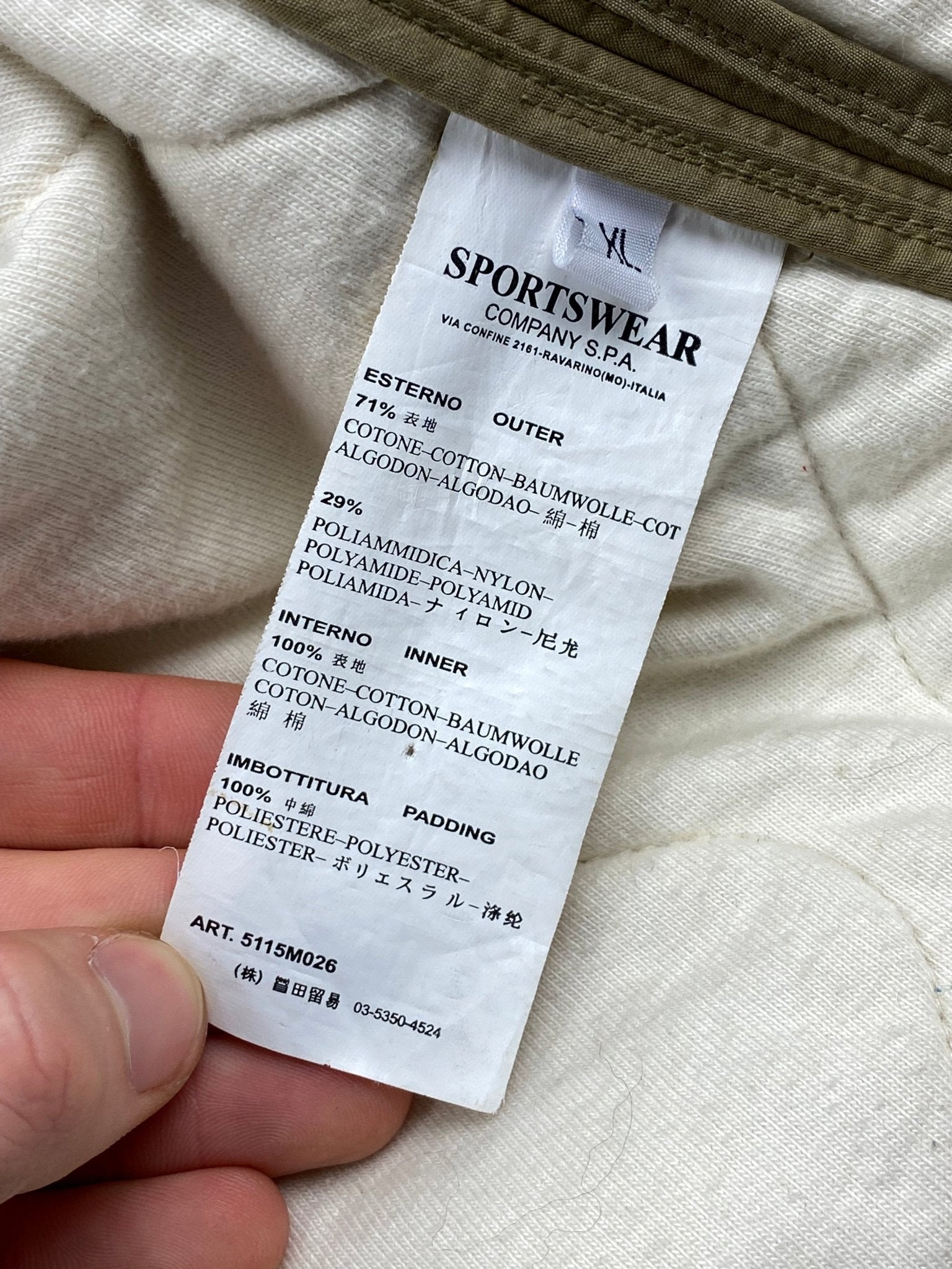 STONE ISLAND F/W 2009 PADDED WINTER PARKA. (XL) - SEVENUES.