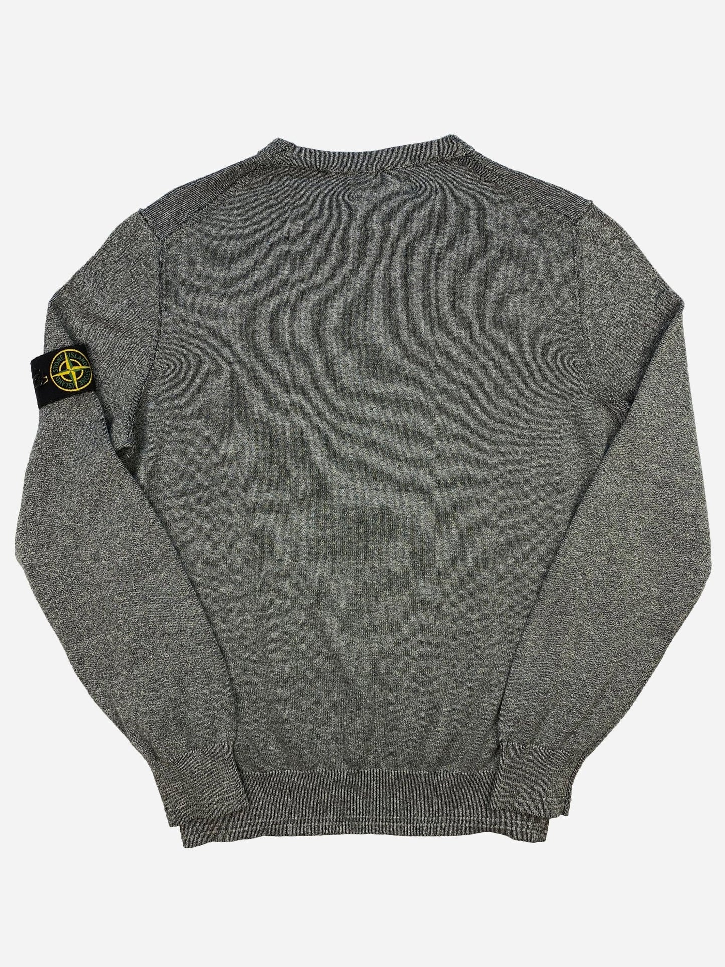 STONE ISLAND RIBBED CHEST POCKET SWEATSHIRT. (XL) - SEVENUES.