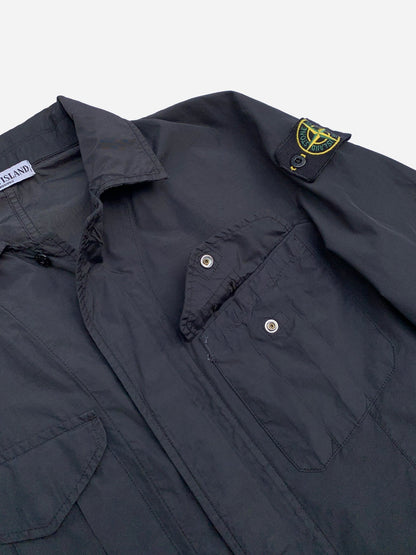 STONE ISLAND S/S 2008 COTTON METAL OVERSHIRT JACKET. (L) - SEVENUES.