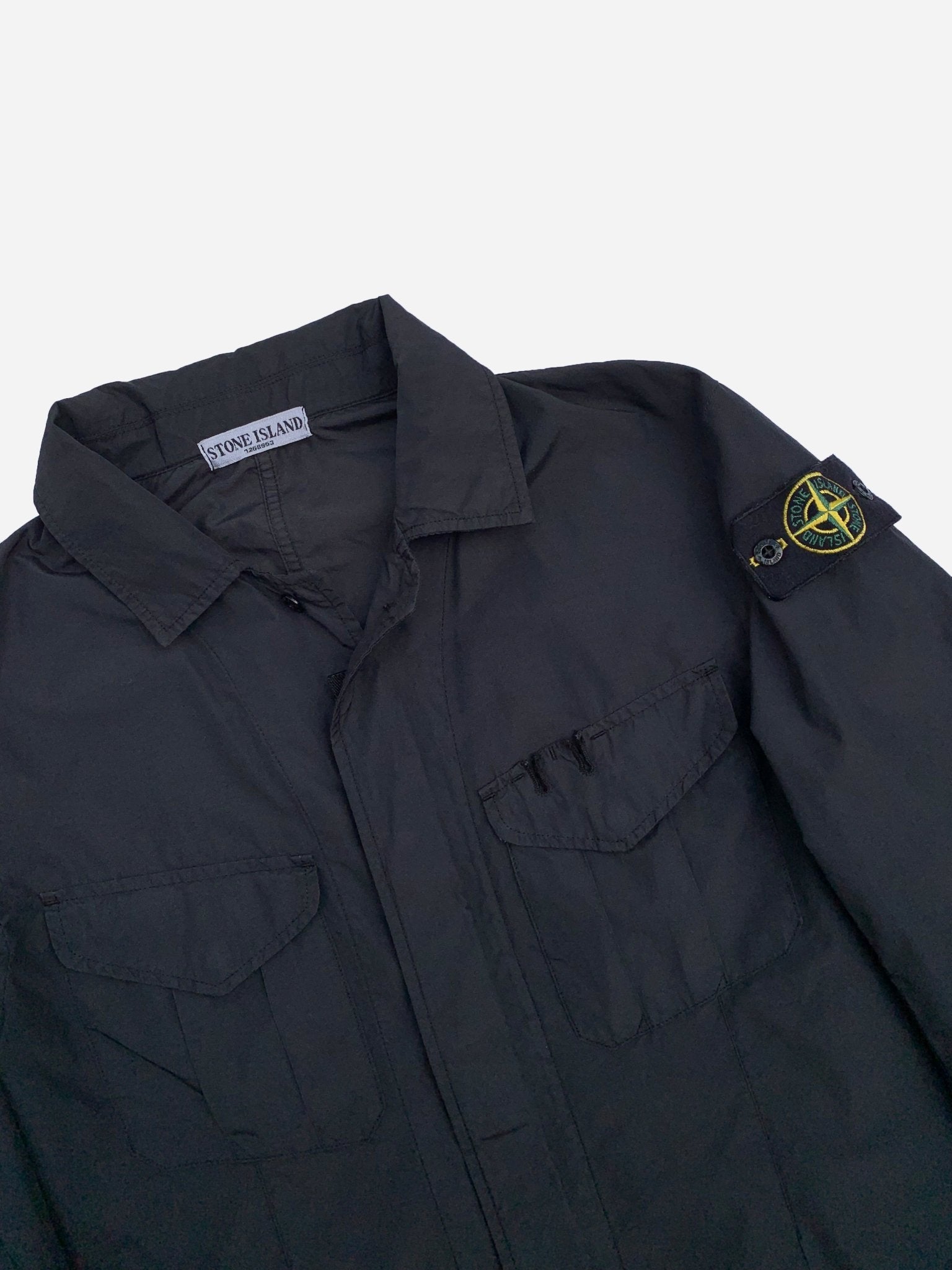 STONE ISLAND S/S 2008 COTTON METAL OVERSHIRT JACKET. (L) - SEVENUES.