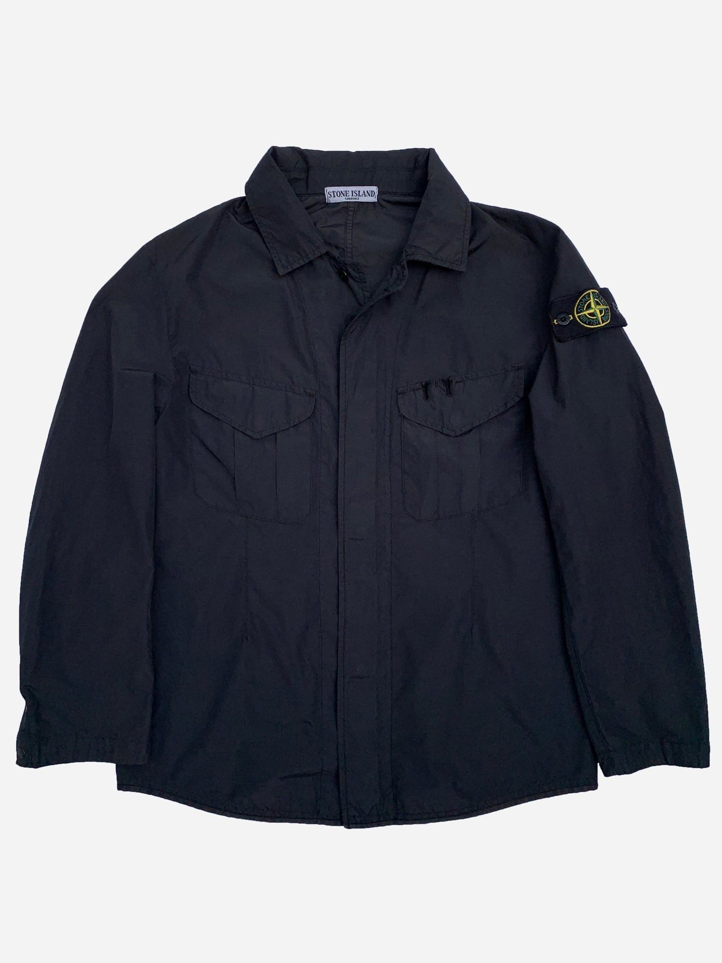 STONE ISLAND S/S 2008 COTTON METAL OVERSHIRT JACKET. (L) - SEVENUES.