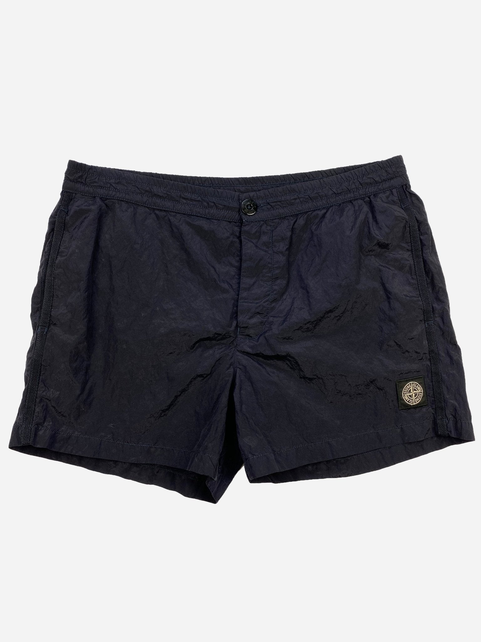 STONE ISLAND S/S 2012 NYLON METAL SWIM SHORTS. (M) - SEVENUES.