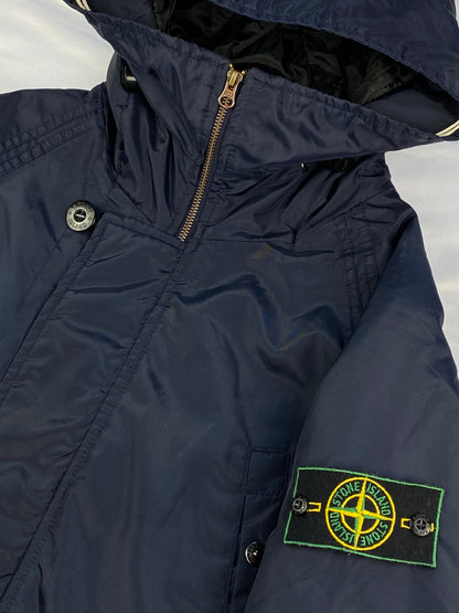 STONE ISLAND 1990's ARCHIVE NYLON PARKA JACKET. (L)