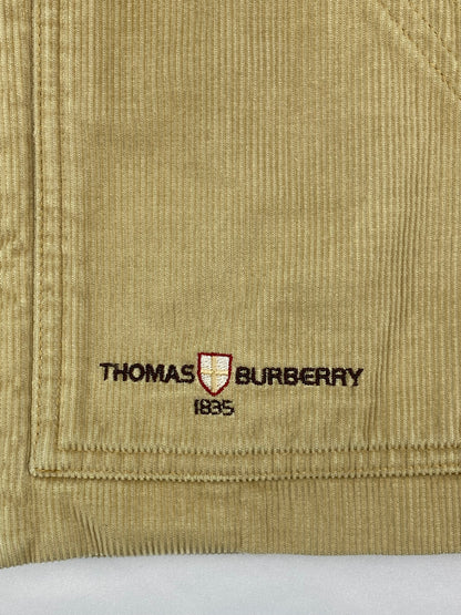 THOMAS BURBERRY CORDUROY HARRINGTON JACKET. (M)