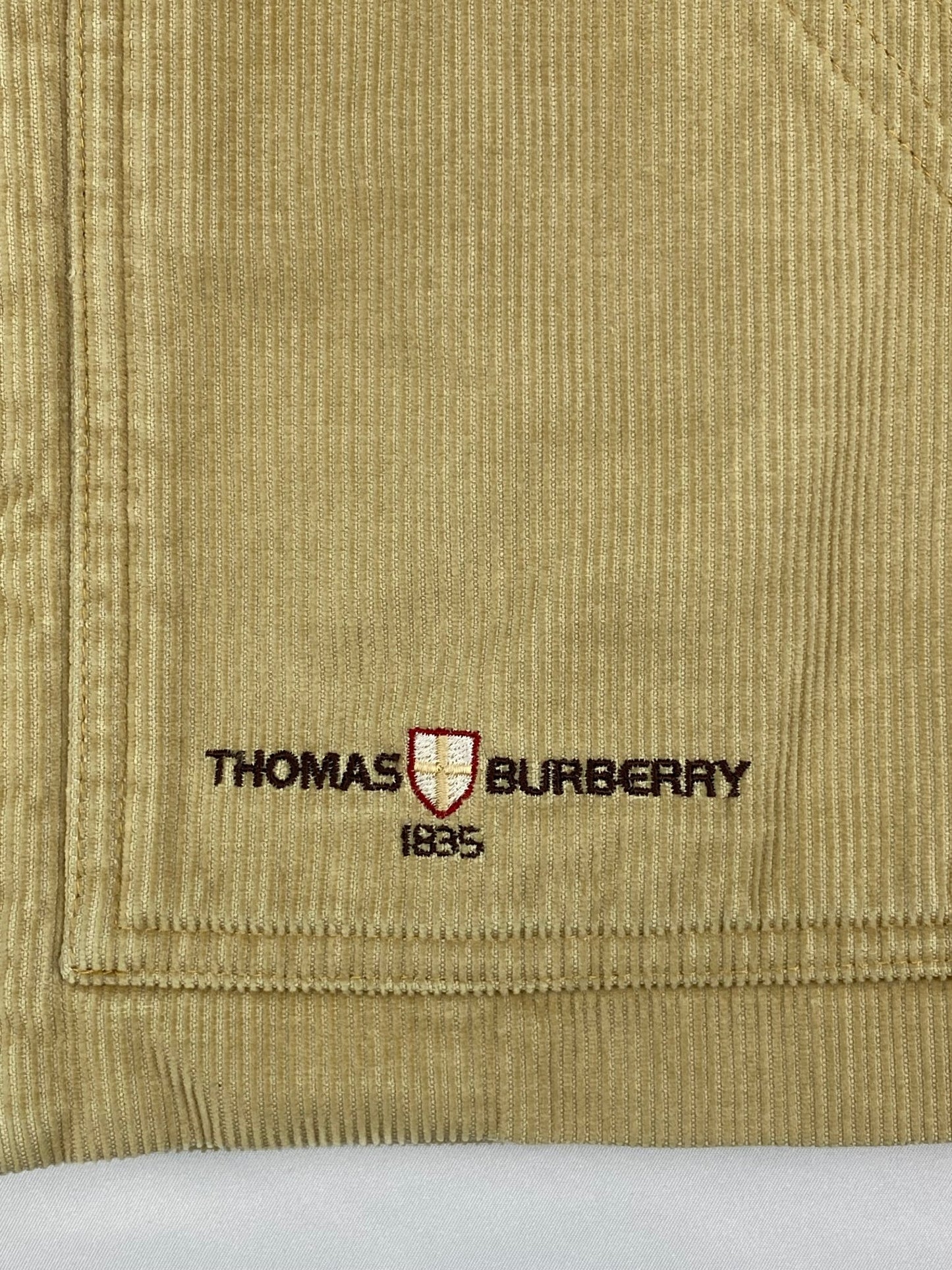 THOMAS BURBERRY CORDUROY HARRINGTON JACKET. (M) - SEVENUES.