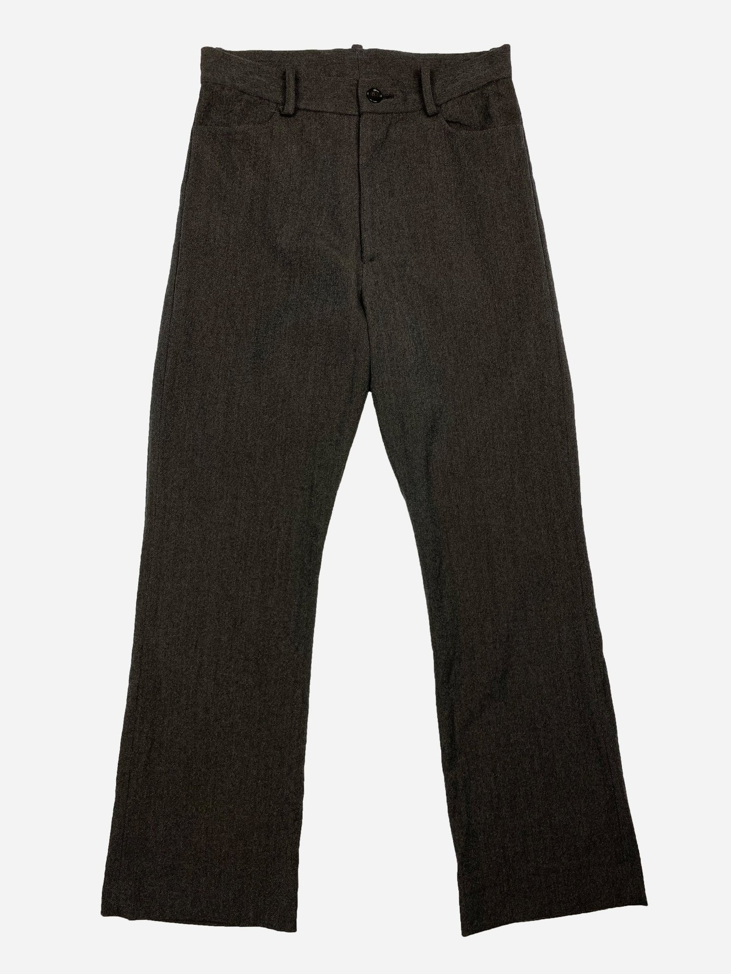 UNDERCOVER A/W 1998 'LEAF' FLARED WOOL PANTS. (28) - SEVENUES.