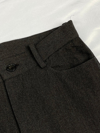 UNDERCOVER A/W 1998 'LEAF' FLARED WOOL PANTS. (28) - SEVENUES.