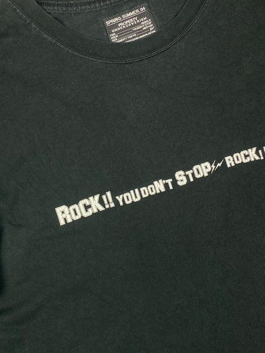 UNDERCOVER X FRAGMENT S/S '04 'ROCK! YOU DON'T STOP' T - SHIRT. (M) - SEVENUES.