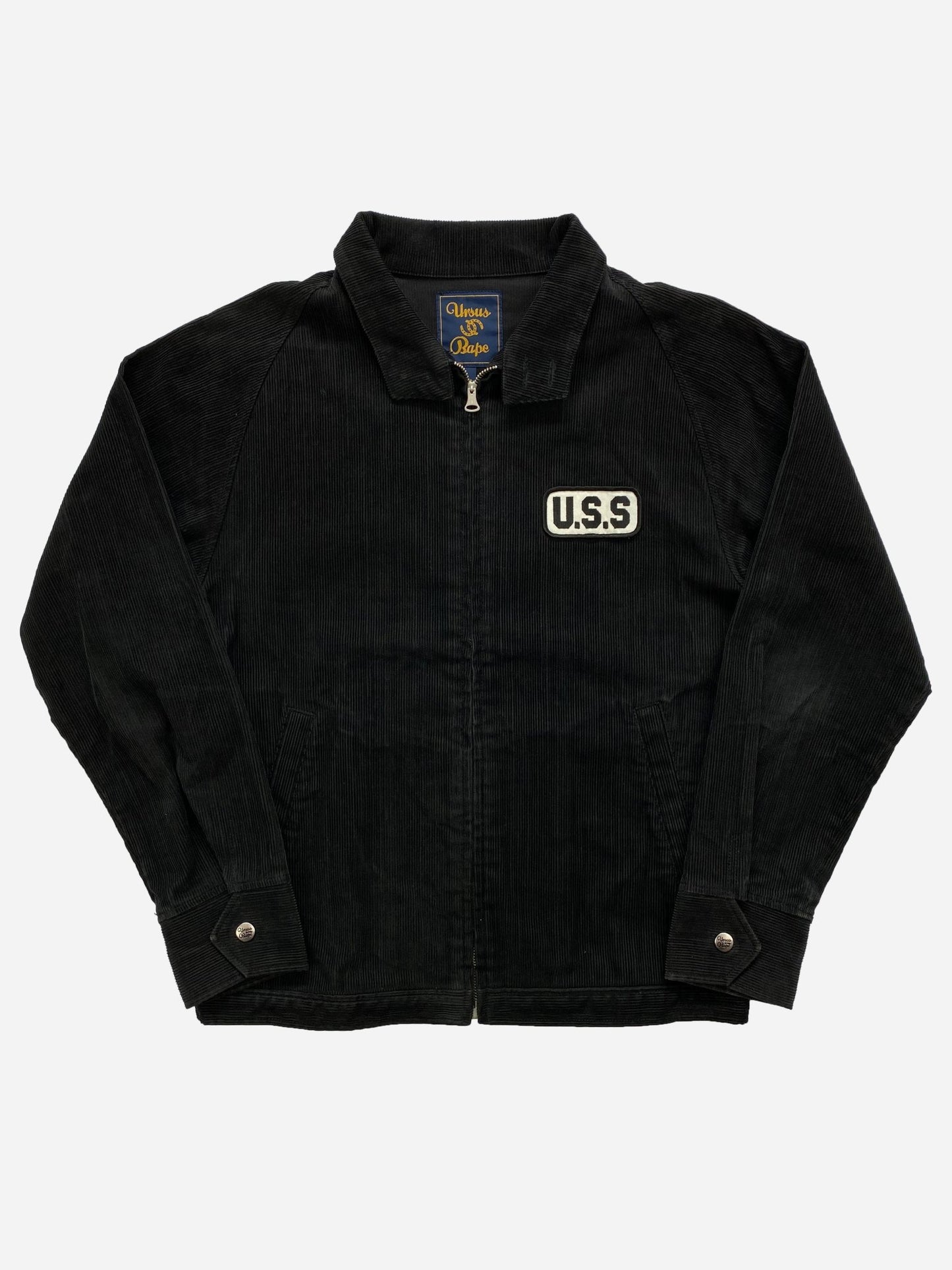 URSUS BAPE CORDUROY 'U.S.S' WORKWEAR JACKET. (S) - SEVENUES.