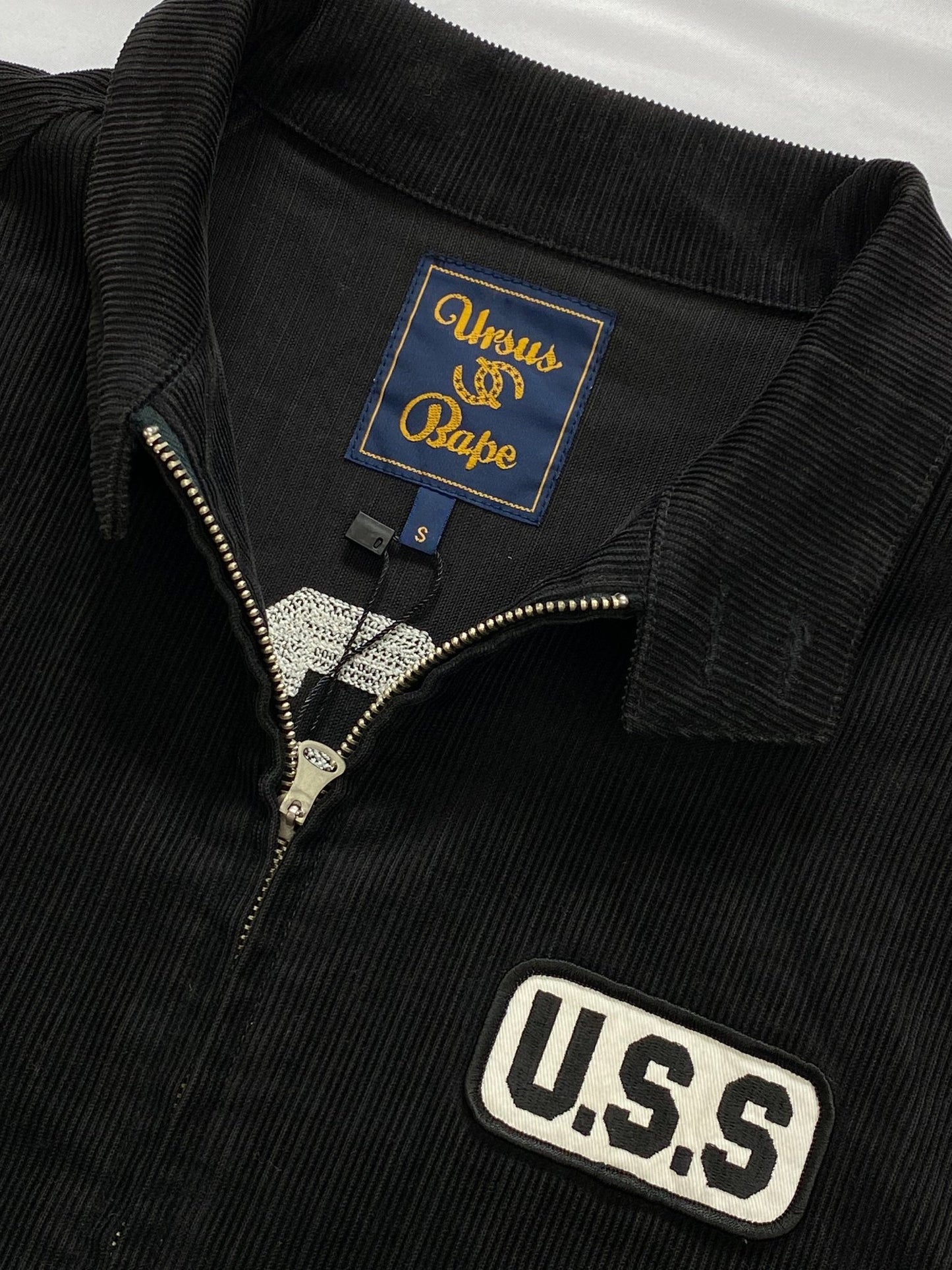 URSUS BAPE CORDUROY 'U.S.S' WORKWEAR JACKET. (S) - SEVENUES.