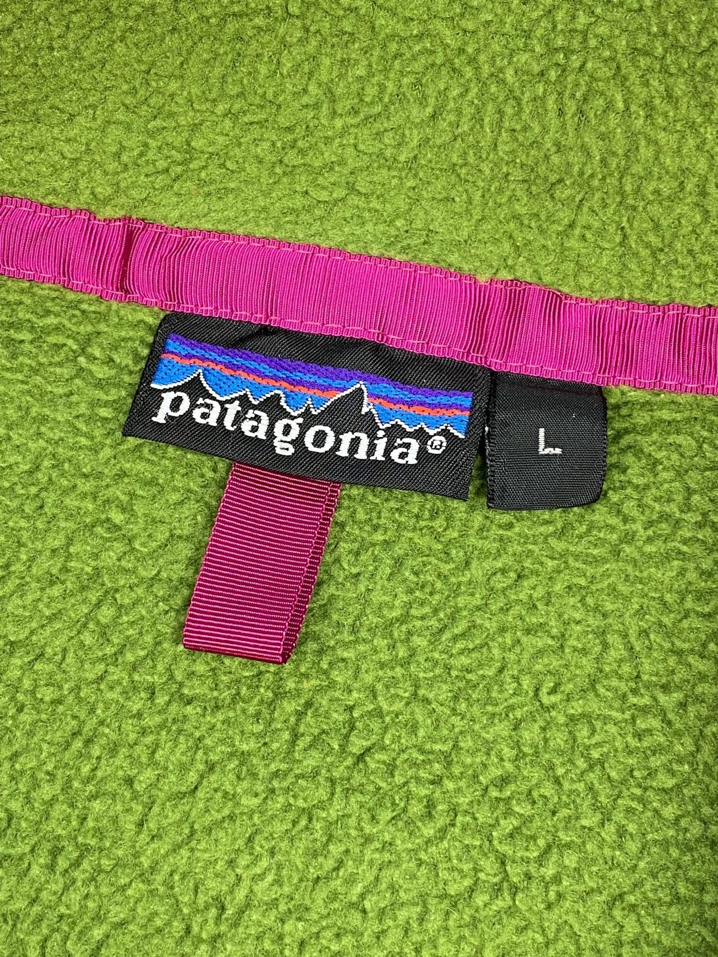 VINTAGE 1990's PATAGONIA T - SNAP FLEECE SWEATSHIRT. (L) - SEVENUES.