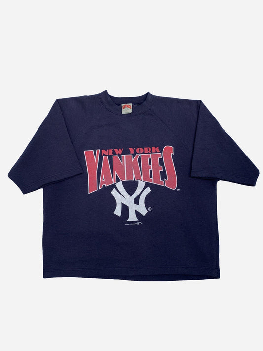 VINTAGE 1995 NUTMEG NEW YORK YANKEES T - SHIRT. (L) - SEVENUES.