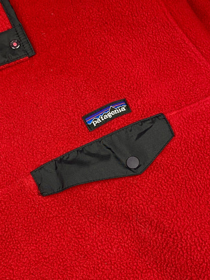 VINTAGE 1997 PATAGONIA SYNCHILLA T - SNAP FLEECE SWEATSHIRT. (L) - SEVENUES.