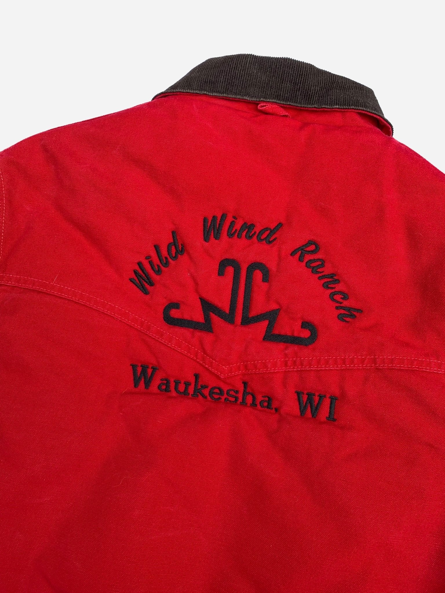 VINTAGE CARHARTT 'WILD WIND RANCH' SANTA FE JACKET. (M) - SEVENUES.