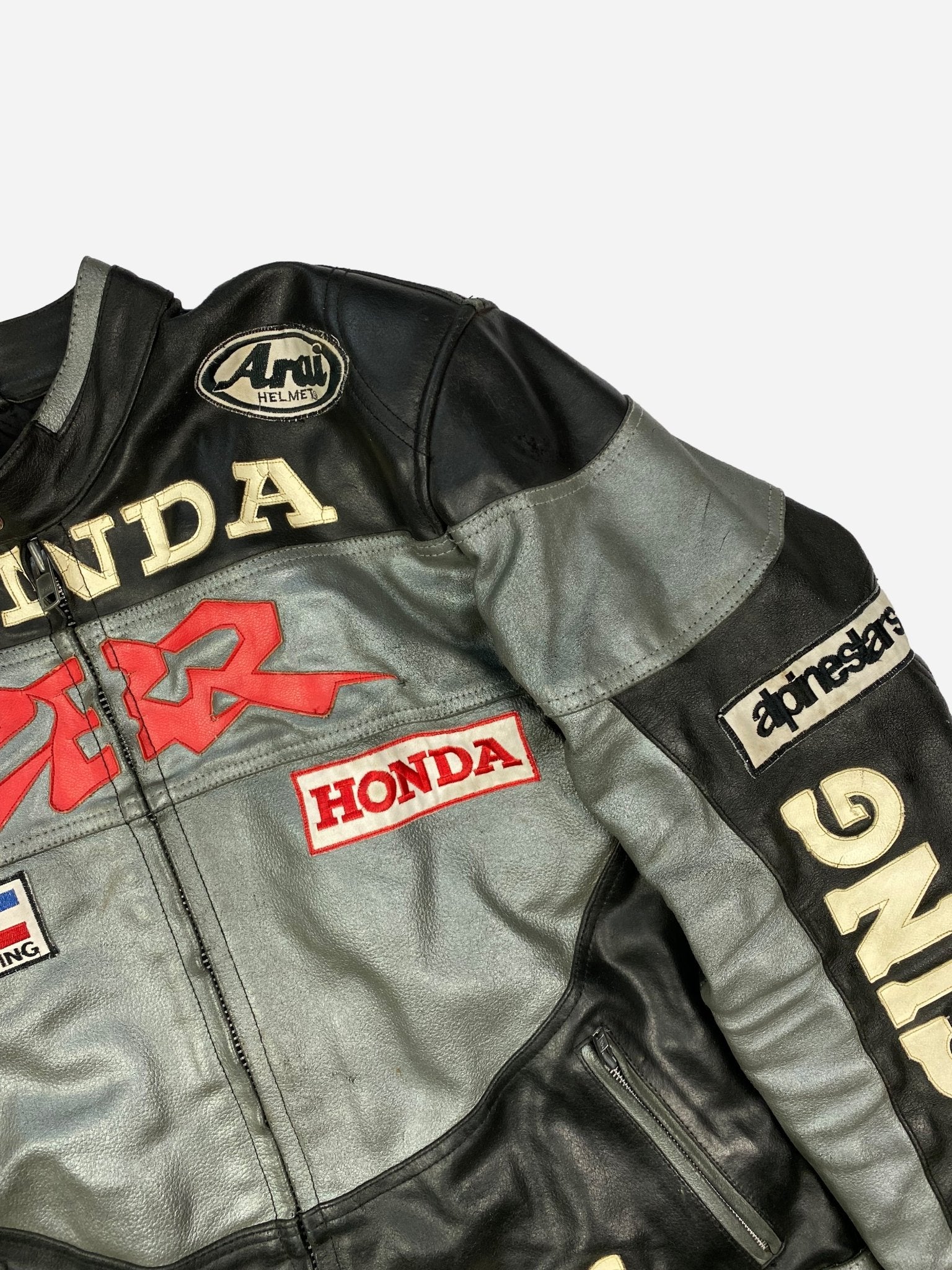 VINTAGE HONDA RACING MOTORCYCLE LEATHER (M) –