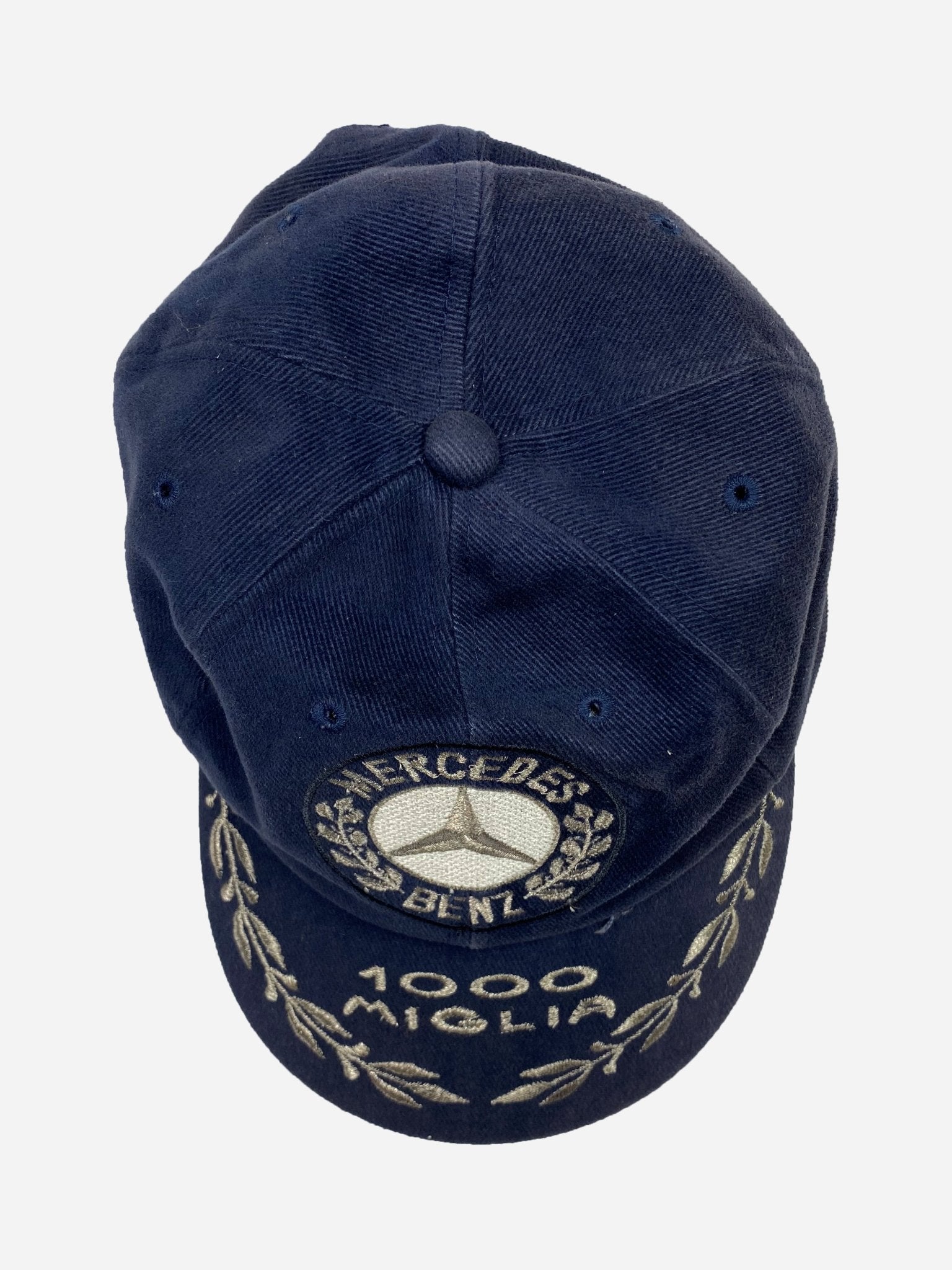 VINTAGE MERCEDES BENZ MILLE MIGLIA EMBROIDERED CAP. - SEVENUES.