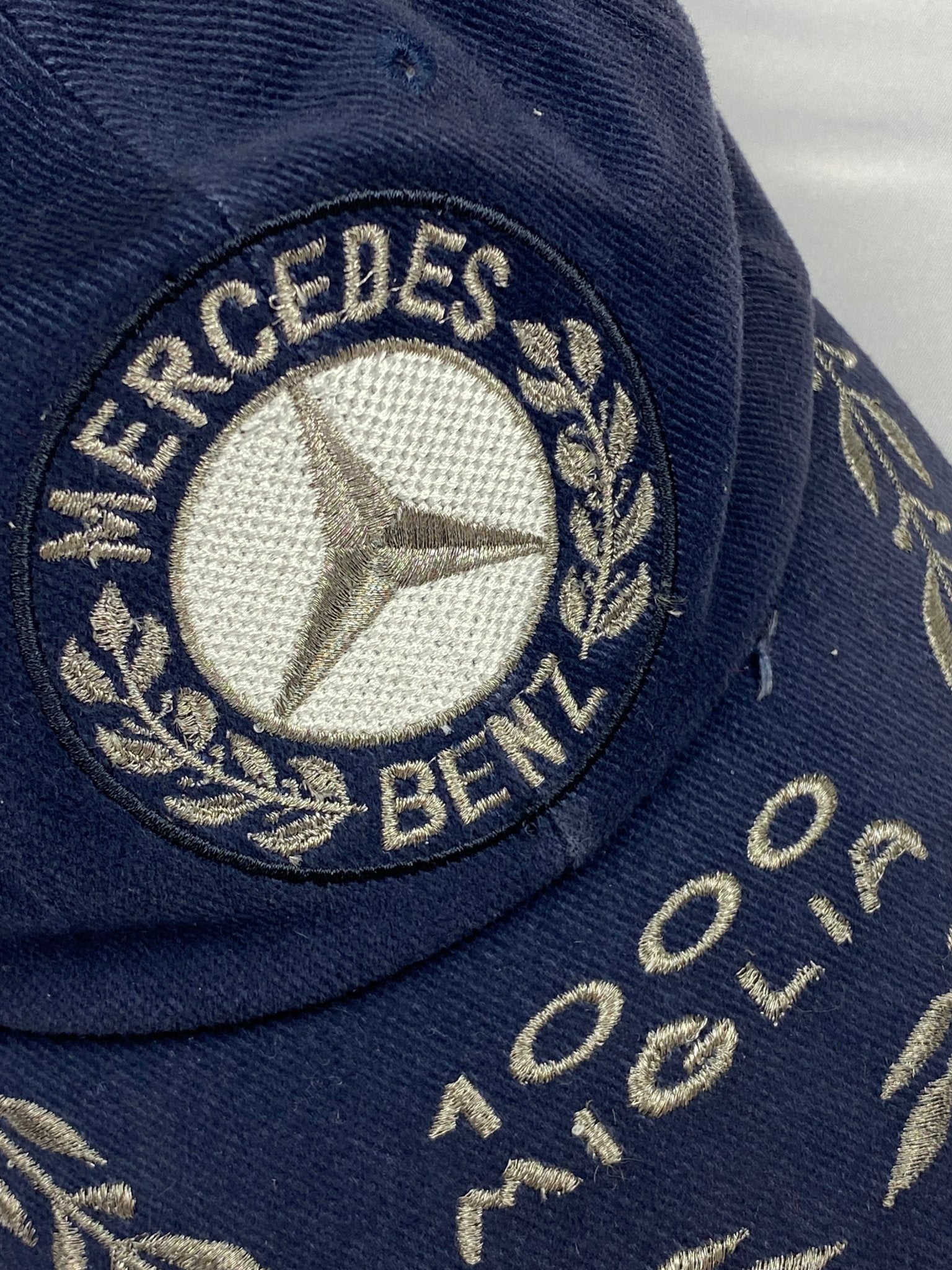 VINTAGE MERCEDES BENZ MILLE MIGLIA EMBROIDERED CAP. - SEVENUES.