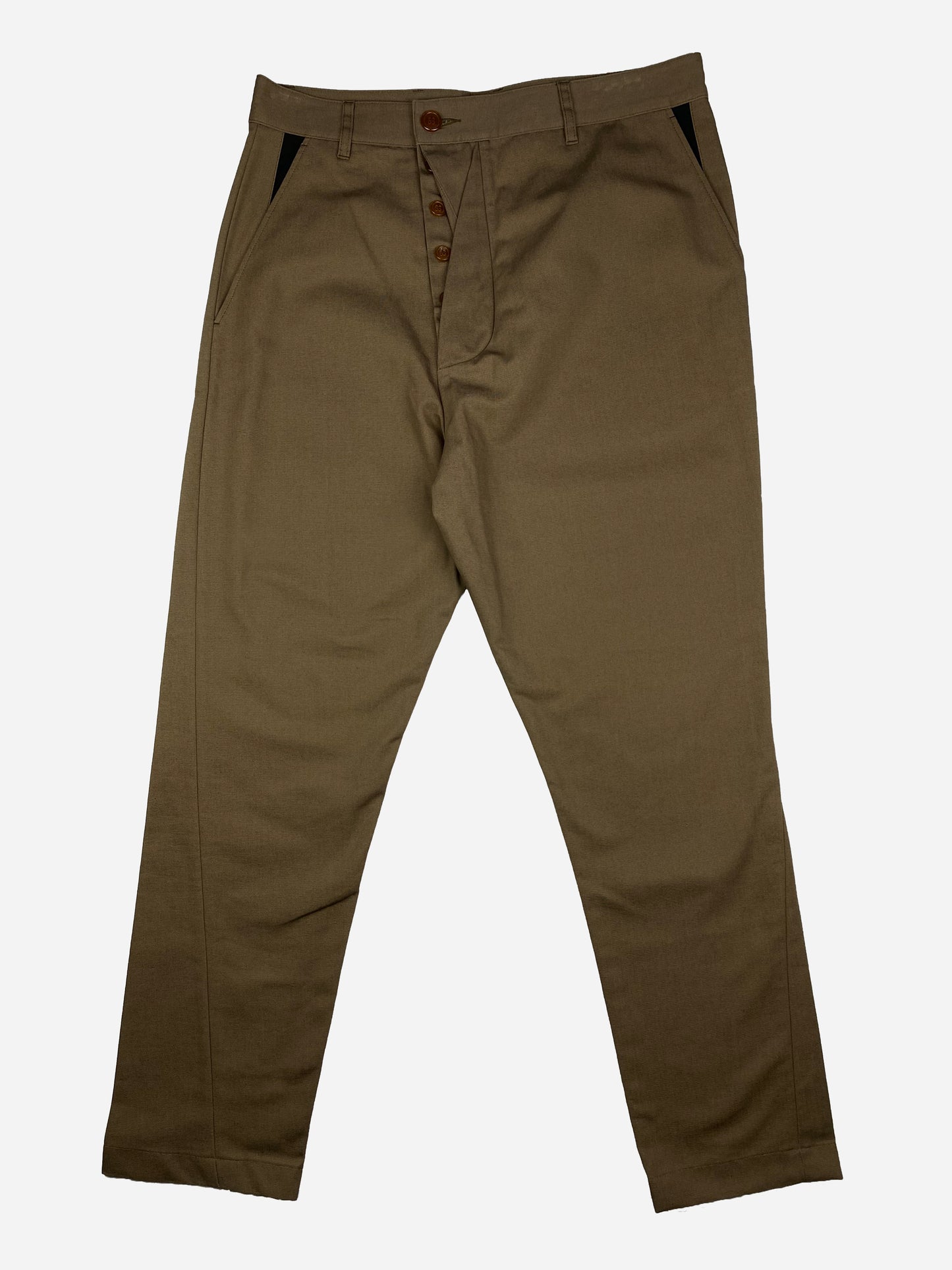 VIVIENNE WESTWOOD F/W 2013 RUNWAY TWISTED CHINO PANTS. (50 / M)