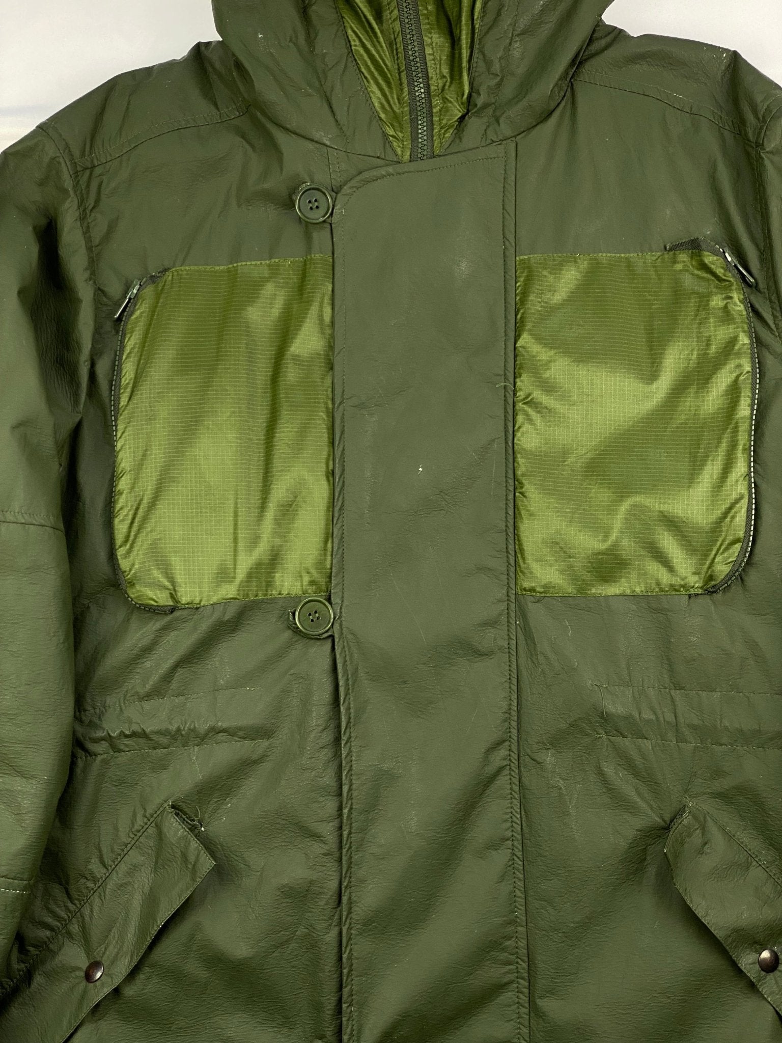 WALTER VAN BEIRENDONCK F/W 1995 'W.&L.T.' CARGO NYLON COAT. (M) - SEVENUES.