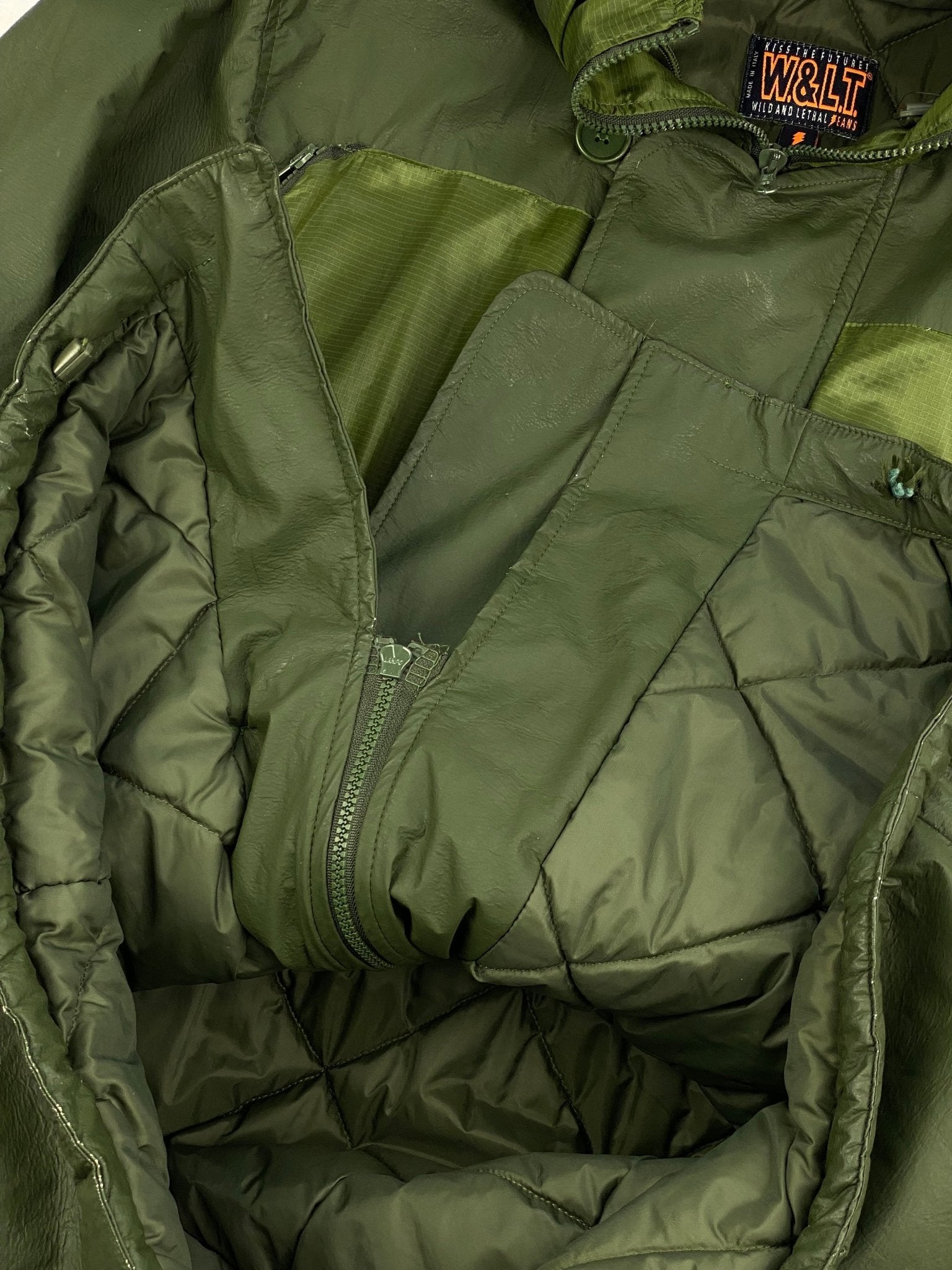 WALTER VAN BEIRENDONCK F/W 1995 'W.&L.T.' CARGO NYLON COAT. (M) - SEVENUES.