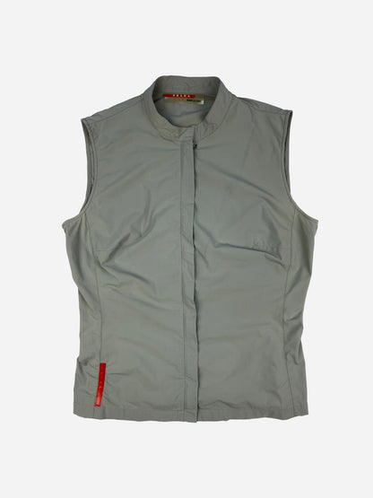 PRADA LINEA ROSSA S/S 1999 DARTED NYLON VEST. (M)