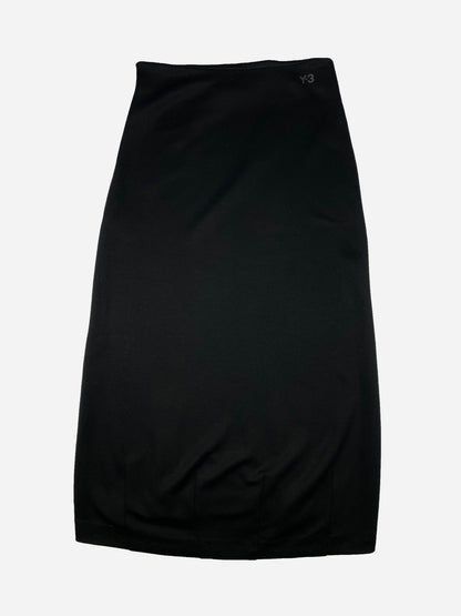 Y3 BY YOHJI YAMAMOTO FLEECE MAXI SKIRT. (M) - SEVENUES.