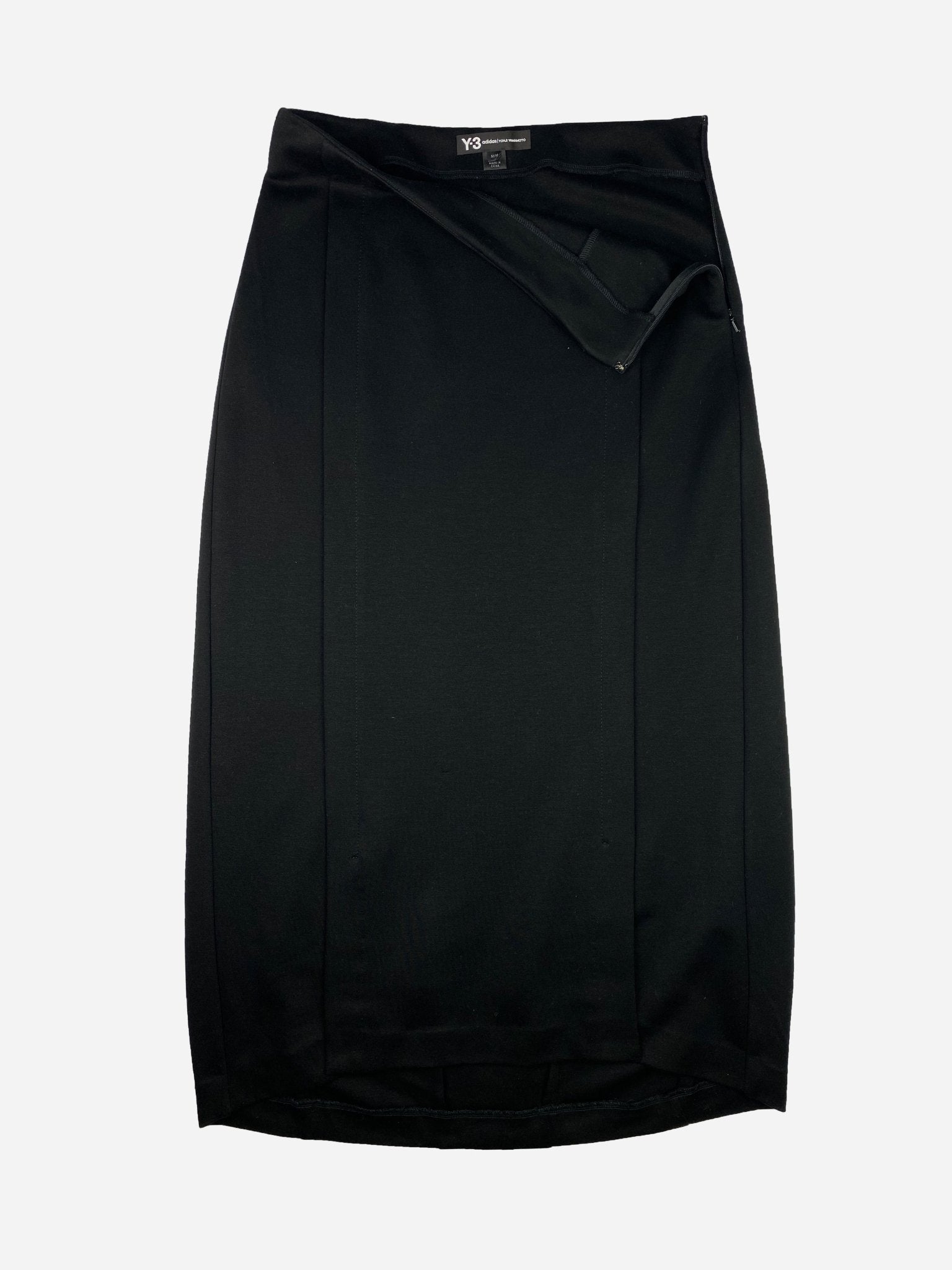 Y3 BY YOHJI YAMAMOTO FLEECE MAXI SKIRT. (M) - SEVENUES.