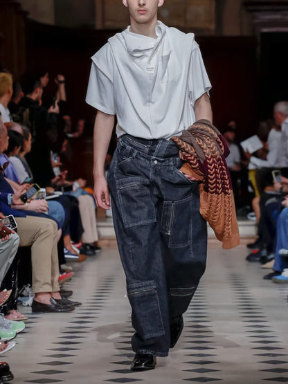 Y/PROJECT S/S 2020 RUNWAY PILOT DENIM. (L)