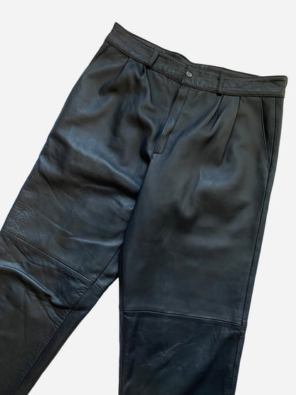 YVES SAINT LAURENT NAPPA LEATHER PANTS. (52 / L) - SEVENUES.