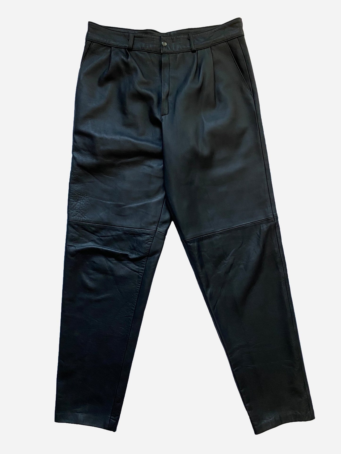 YVES SAINT LAURENT NAPPA LEATHER PANTS. (52 / L) - SEVENUES.