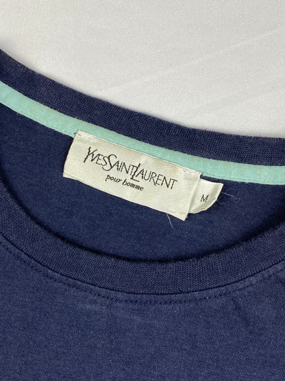 YVES SAINT LAURENT POUR HOMME LOGO T - SHIRT. (M) - SEVENUES.