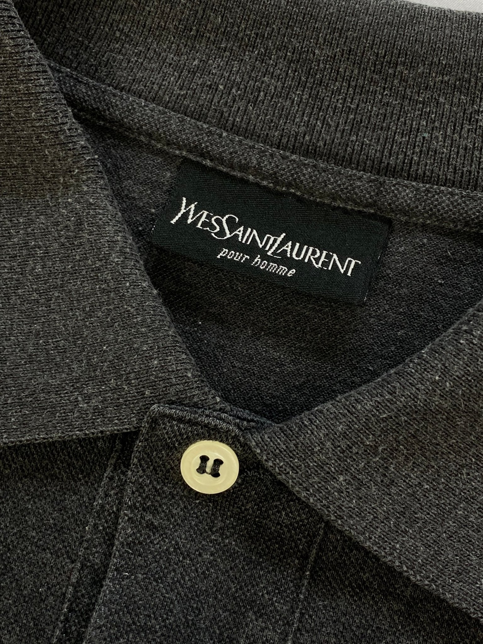 YVES SAINT LAURENT POUR HOMME POLO SHIRT. (XL) - SEVENUES.