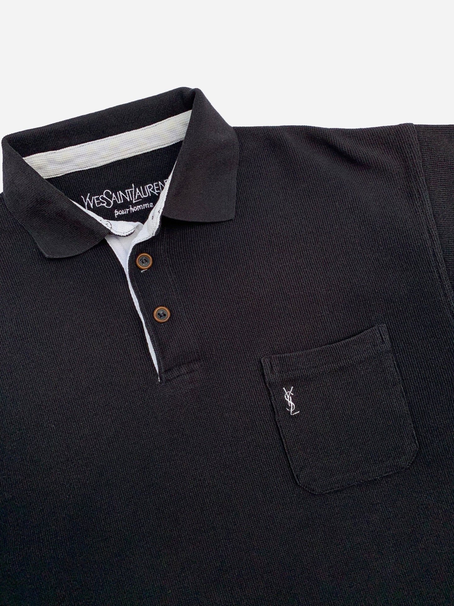 YVES SAINT LAURENT POUR HOMME POLOSHIRT. (L) - SEVENUES.