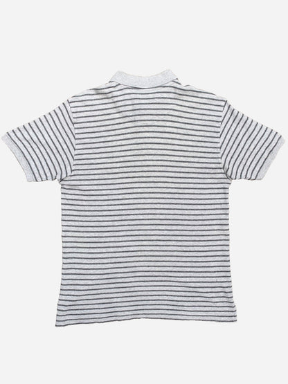 YVES SAINT LAURENT POUR HOMME STRIPED POLOSHIRT. (M) - SEVENUES.