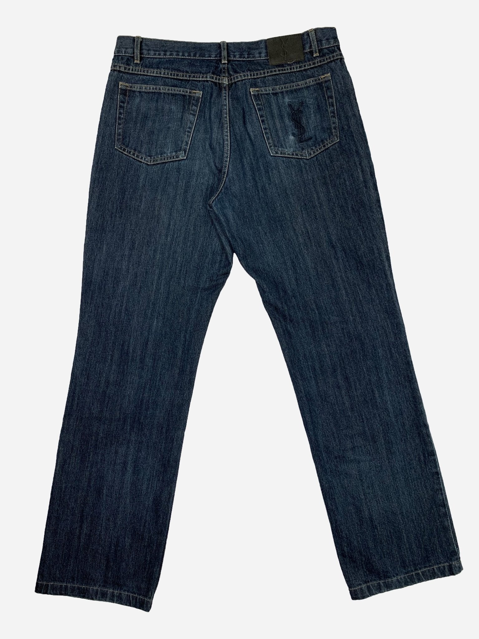 YVES SAINT LAURENT POUR HOMME 'YSL' EMBROIDERY DENIM. (36 / 34) - SEVENUES.