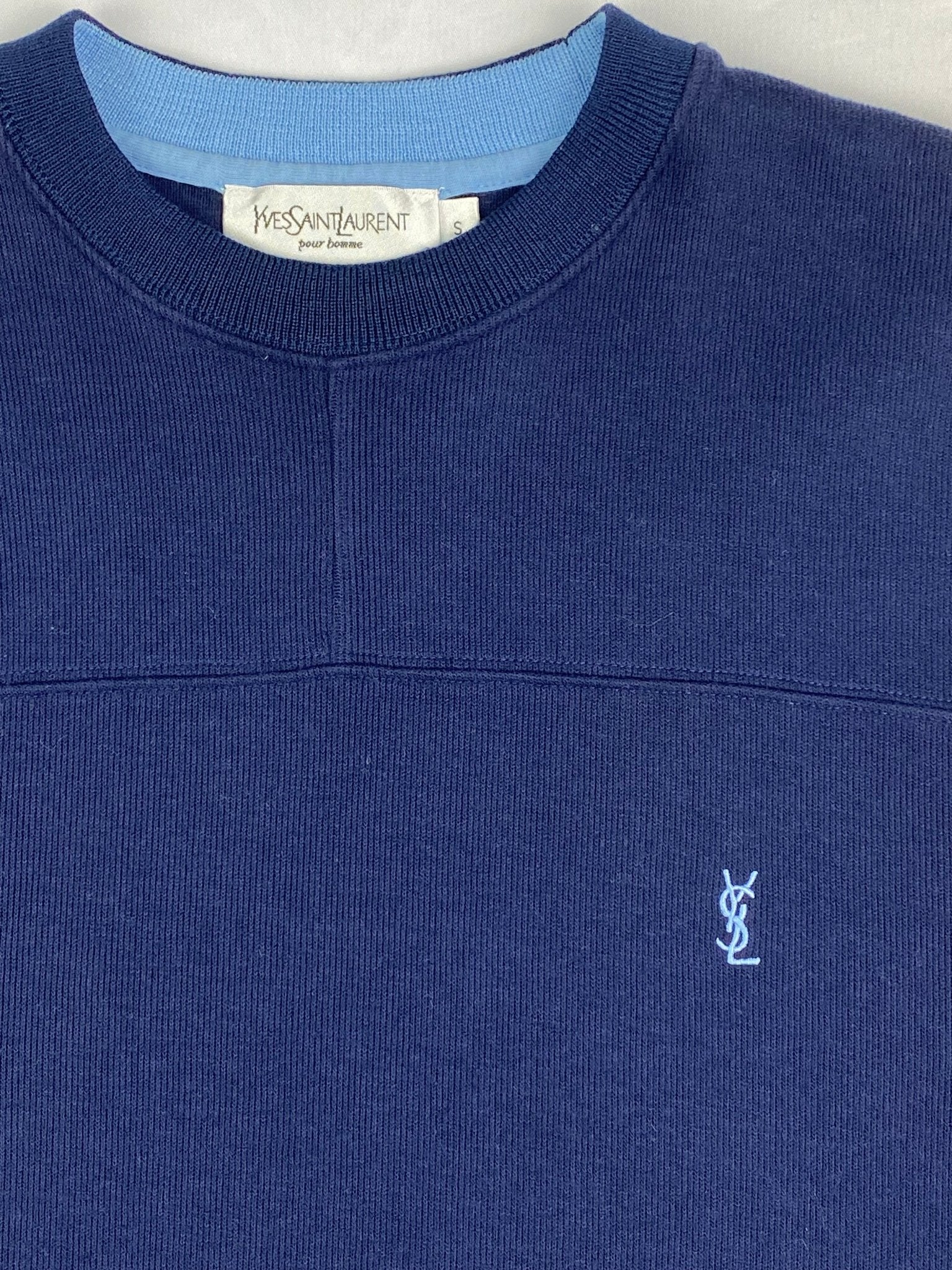 YVES SAINT LAURENT POUR HOMME 'YSL' SWEATSHIRT. (S) - SEVENUES.