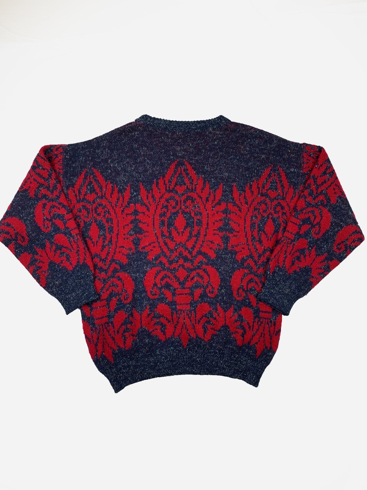 YVES SAINT LAURENT 'TRICOT POUR HOMME' INTARSIA KNIT JUMPER. (52 / L) - SEVENUES.