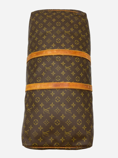 LOUIS VUITTON KEEPALL 55 MONOGRAM WEEKENDER BAG.