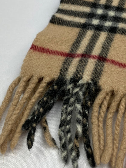 BURBERRY LONDON 90% MERINO WOOL 10% CASHMERE NOVACHECK SCARF.