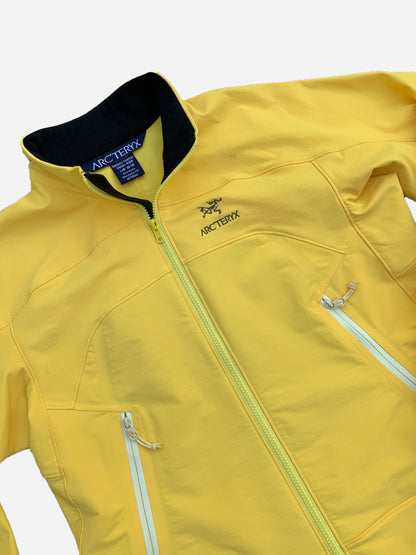 ARC'TERYX GAMMA LT SOFTSHELL JACKET YELLOW. (L)